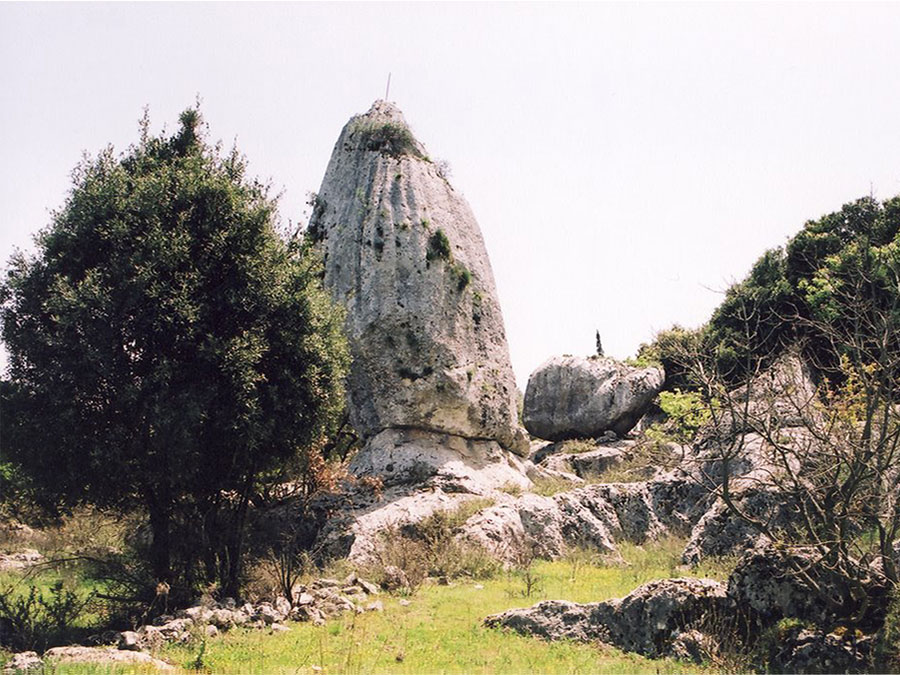 Monoliths in Anogi of Ithaki